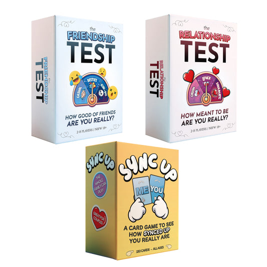 Ultimate Game Night Bundle - The Relationship and Friendship Test, and Sync Up